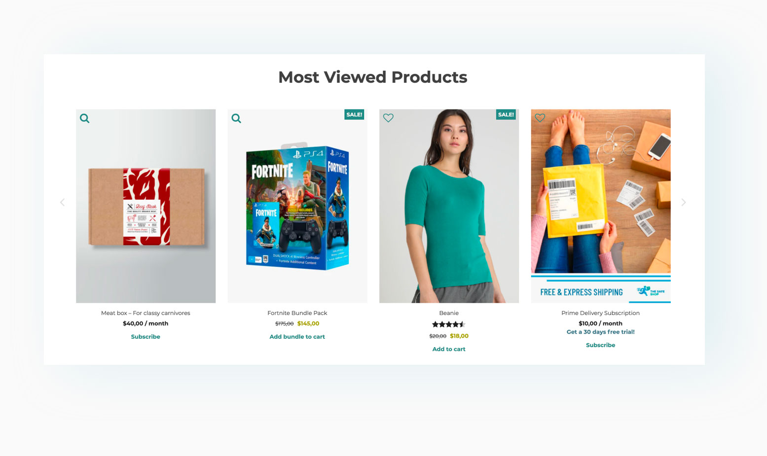 YITH WooCommerce Recently Viewed Products