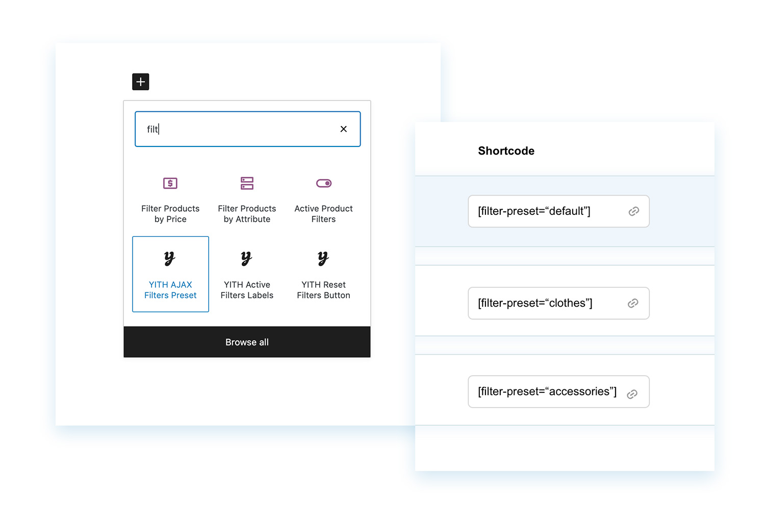 Filters on any custom page