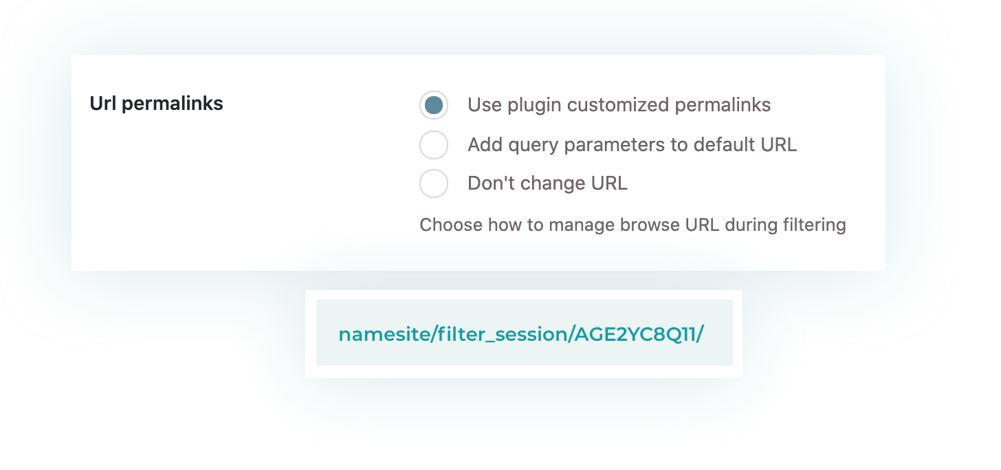 Optimized URLs for filters