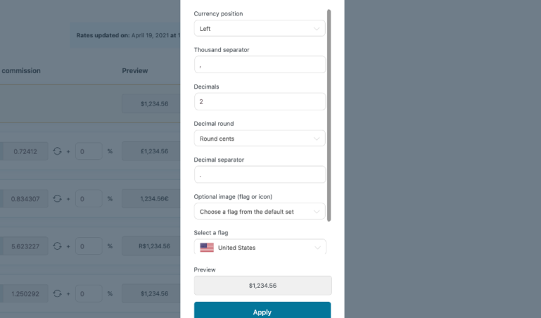 Currency options