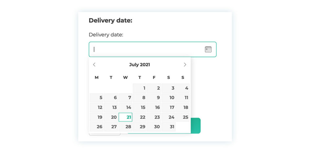 Delivery date