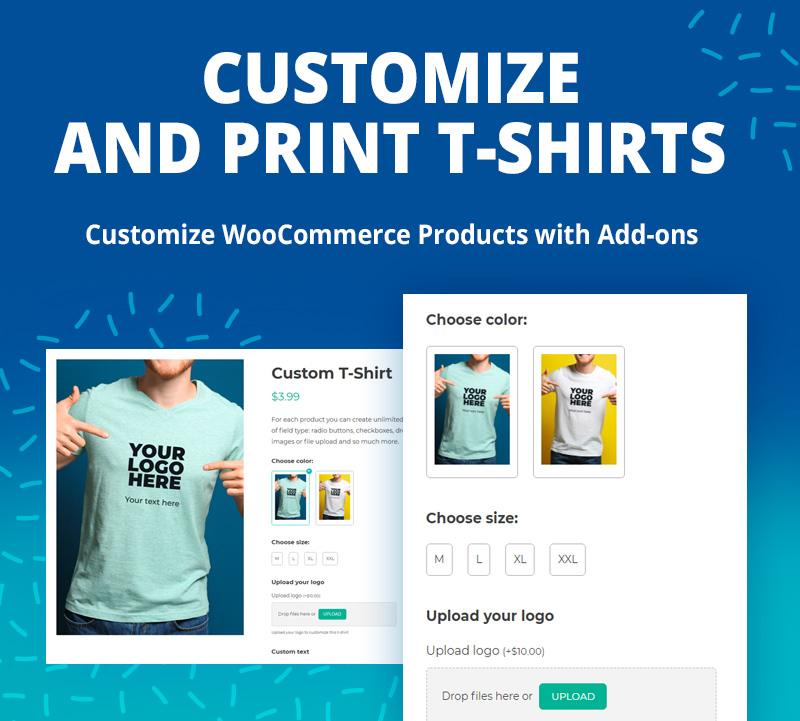 customize and print t-shirts 