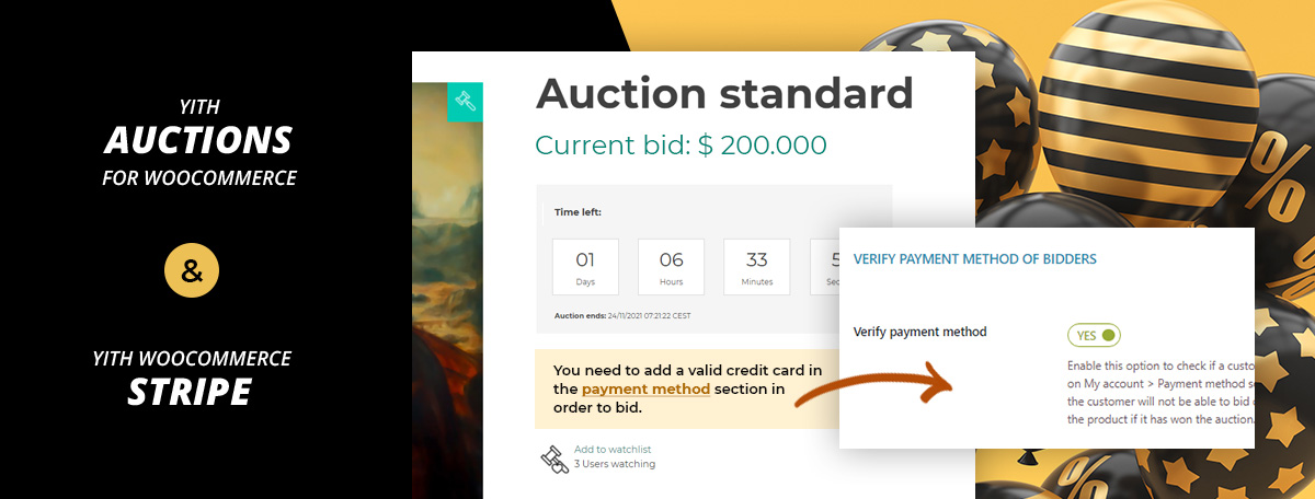 Auctions + Stripe