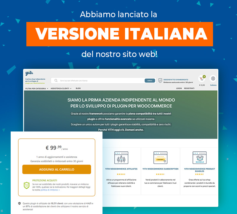 Italian website of yith