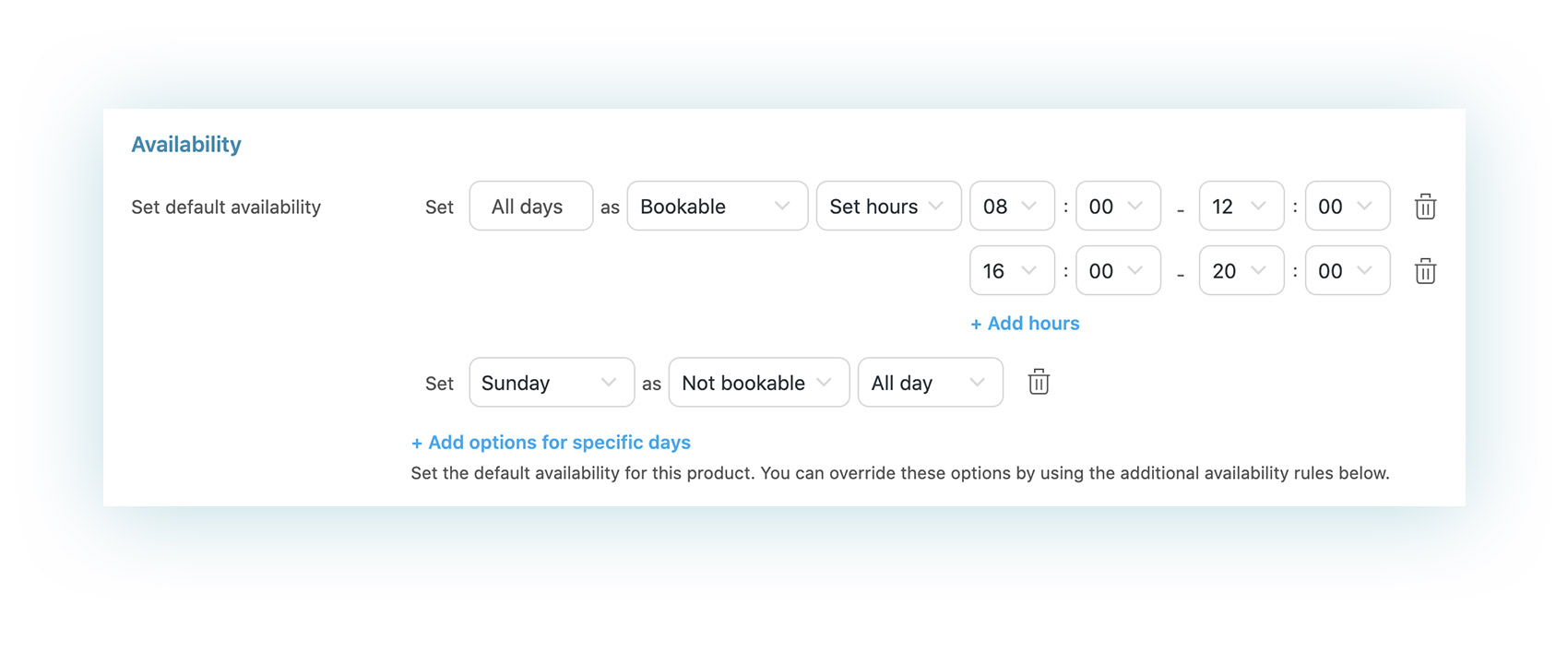 Easier management of product availability