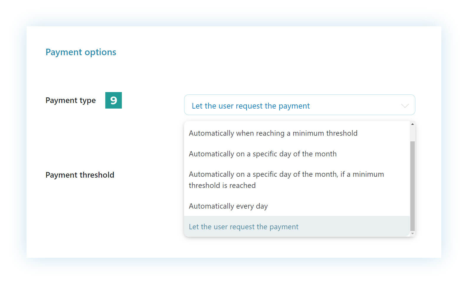 Payment type