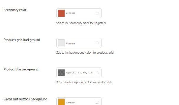 Color settings