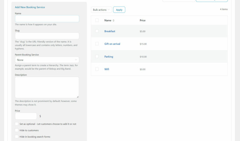 Configuration - Services