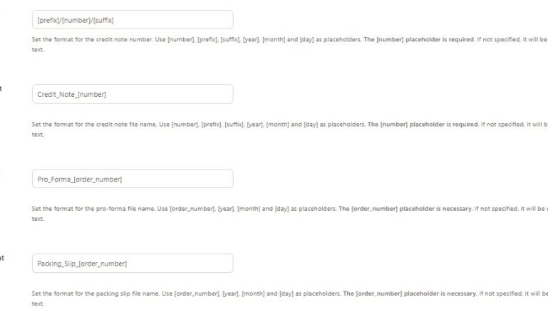 Documents format 2/2