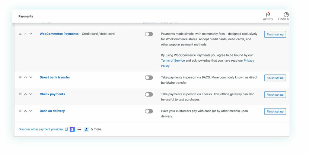 How to set up payments in WooCommerce