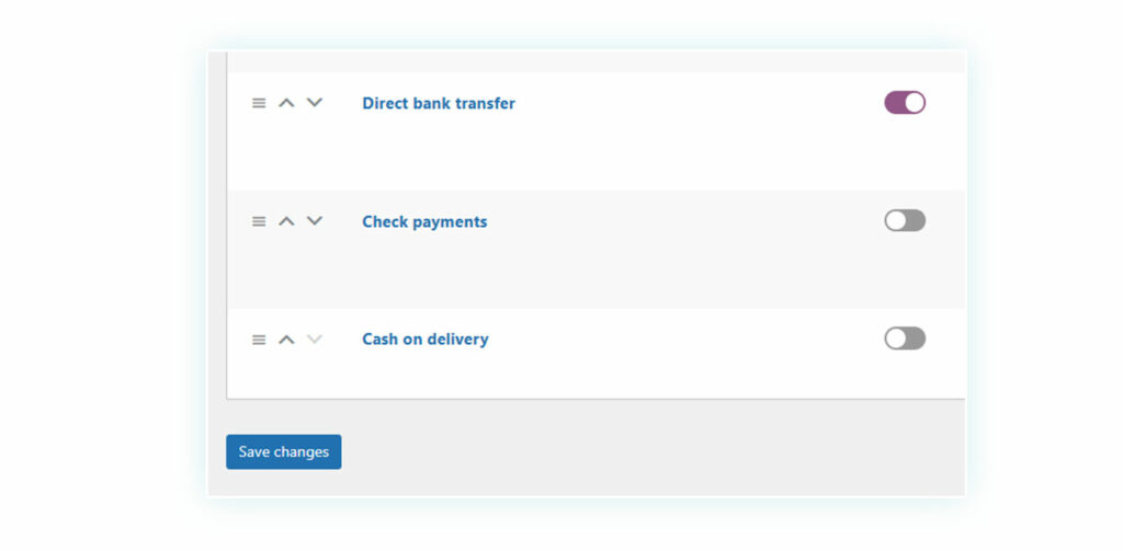 Payment Methods on WooCommerce