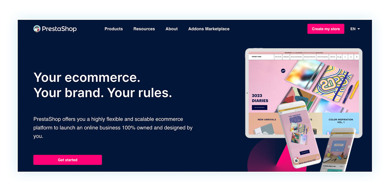 Prestashop website