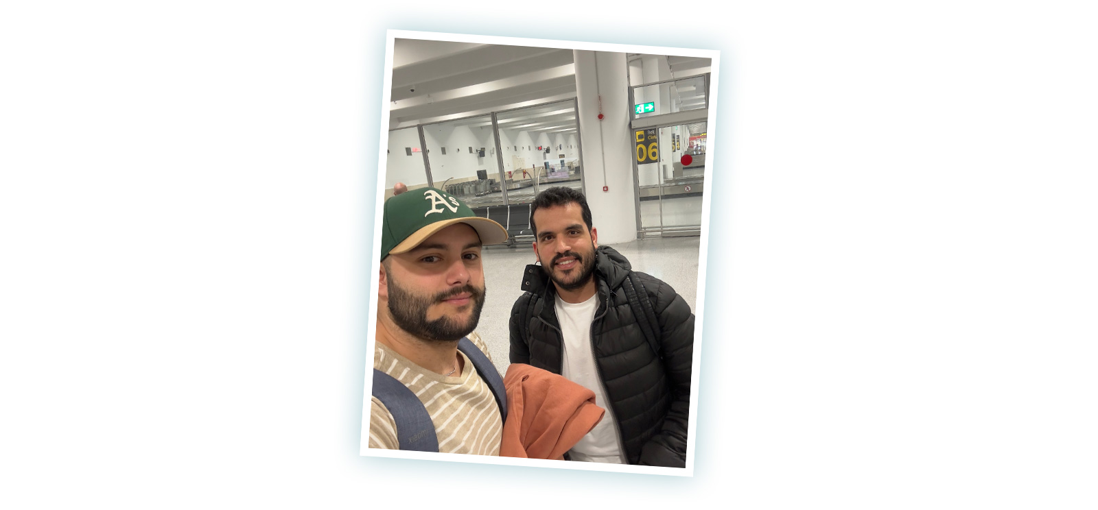 Alberto and Carlos in the airport