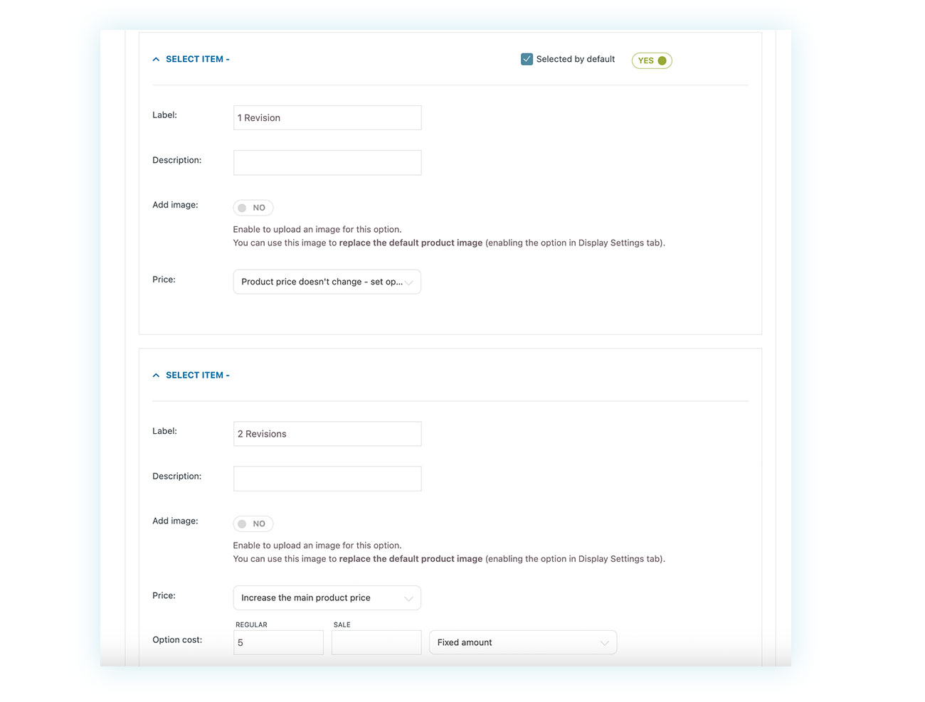 Revisions backend configuration