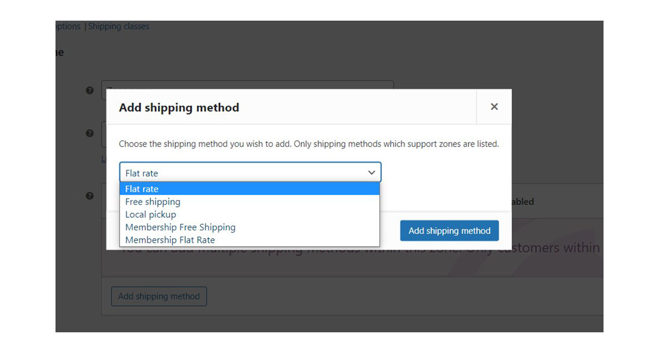 Add shipping method