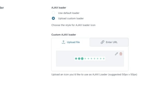 Customization - Ajax loader