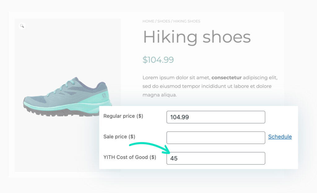 Set the cost of the product in WooCommerce