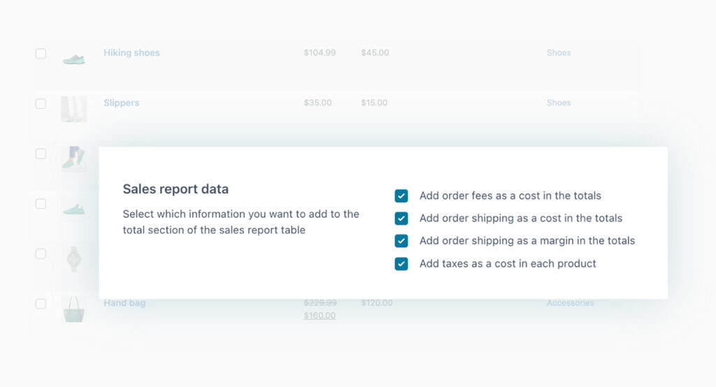 Info to show in the sales report (YITH Cost of Goods for WooCommerce)