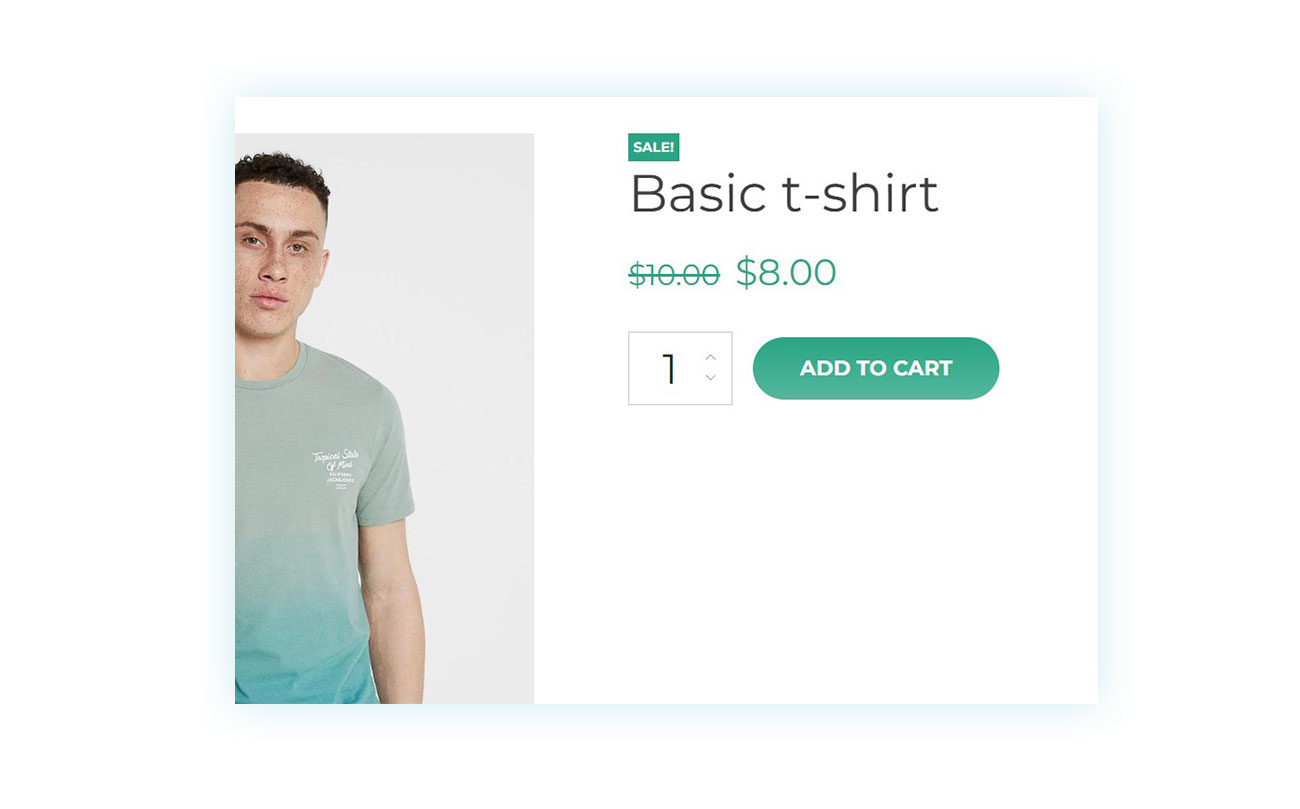 Add to cart button example