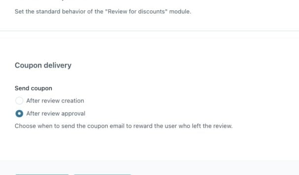 Review for discounts module - General options