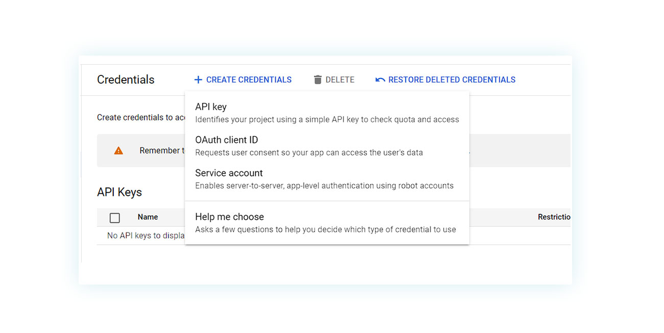 Credential creation