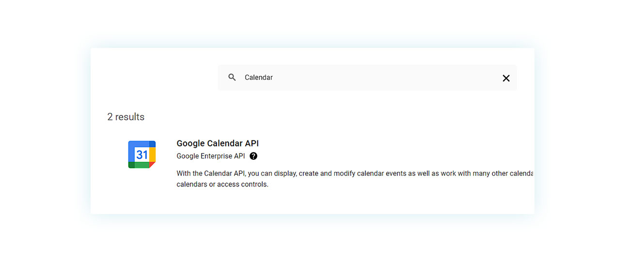 Google Calendar API