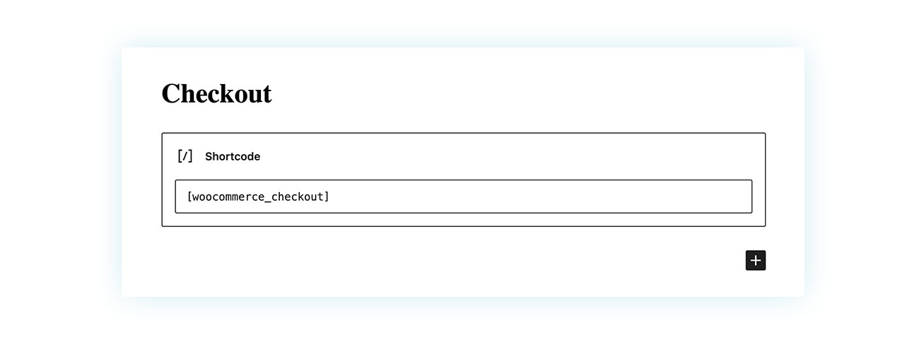 Shortcode to determine the checkout page