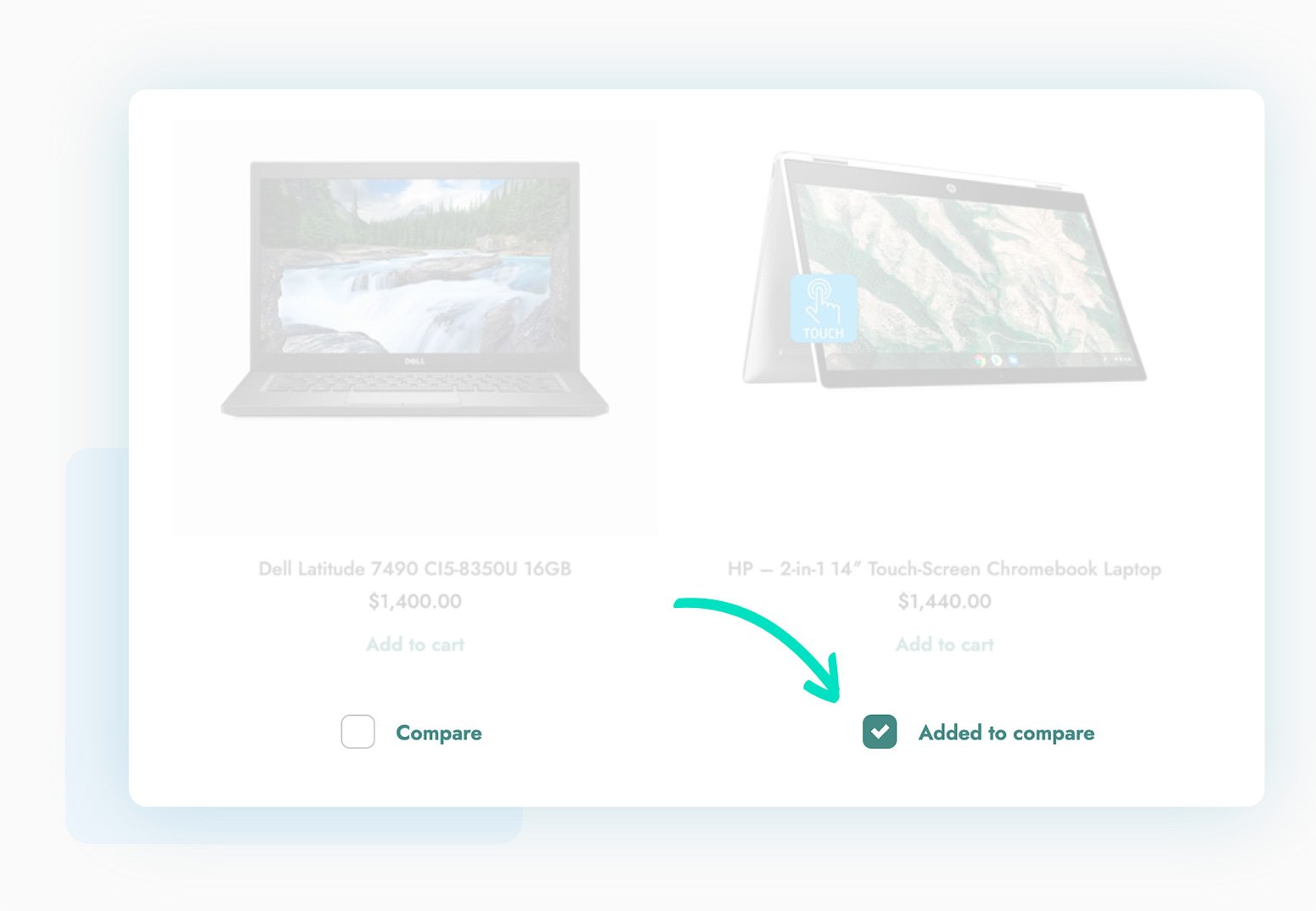 Compare button
