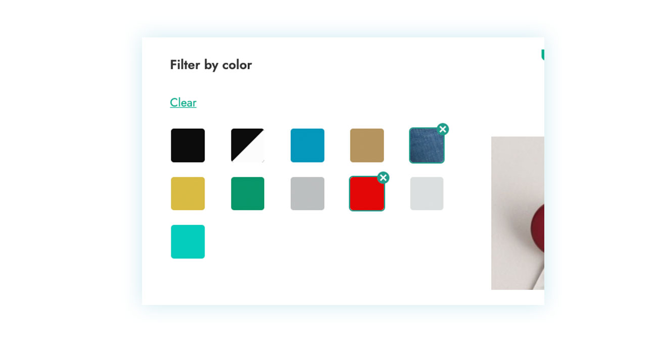 Multiple color selection