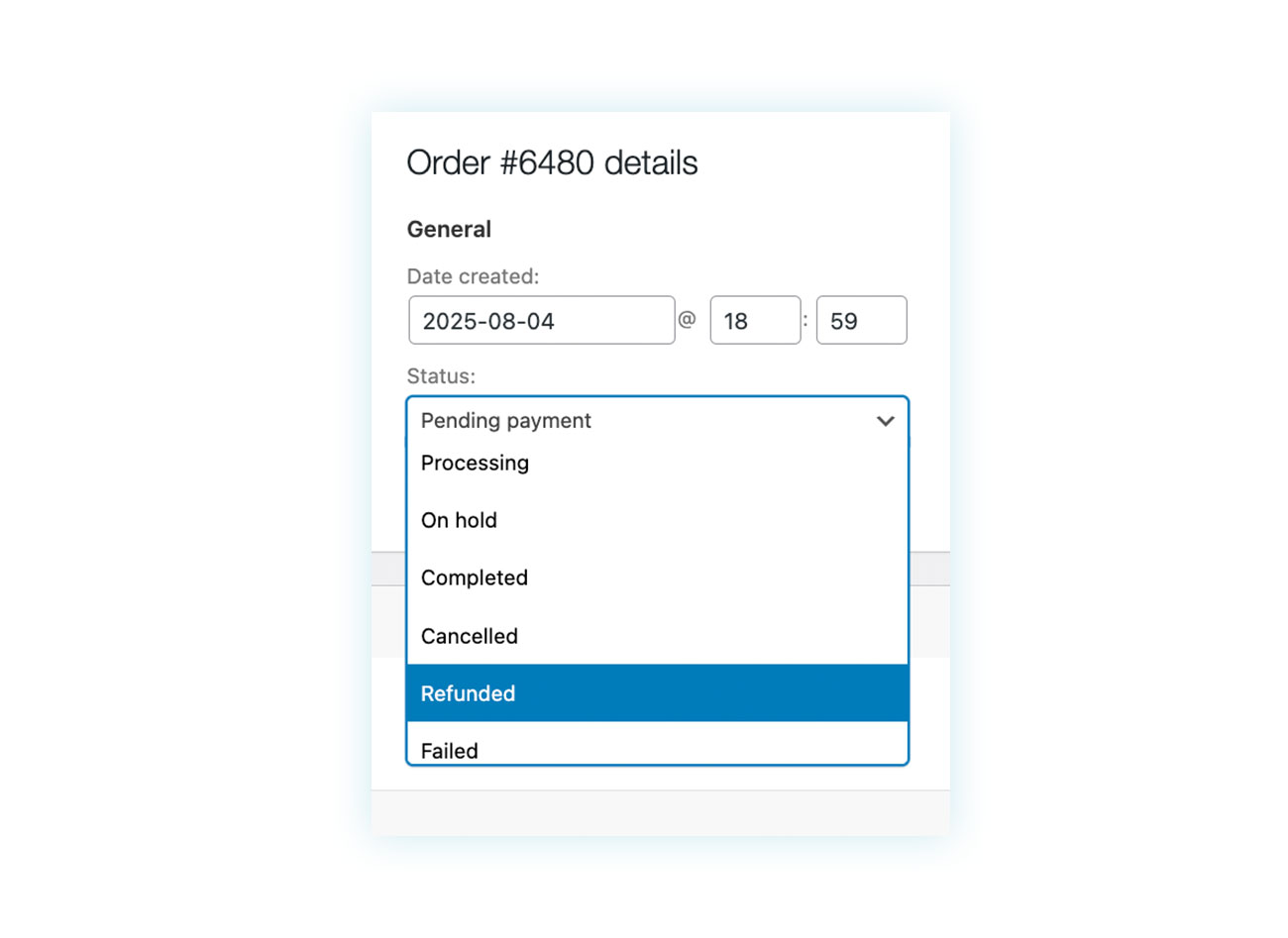 WooCommerce Order Statuses