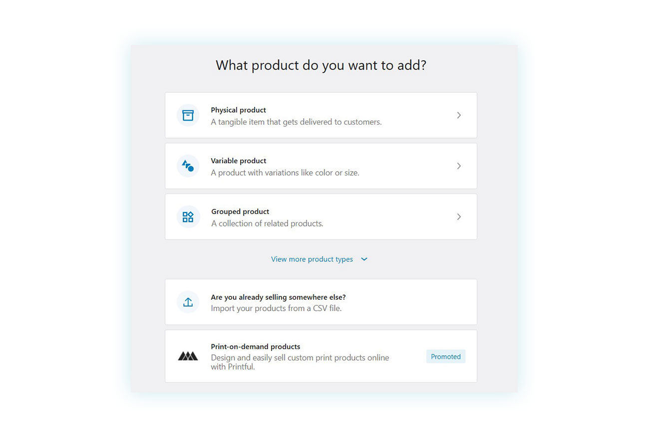 Product type