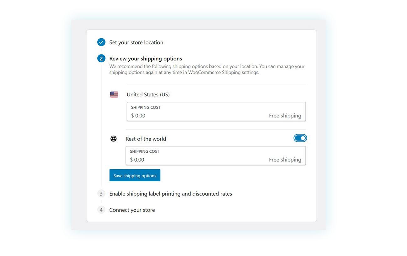 Shipping costs