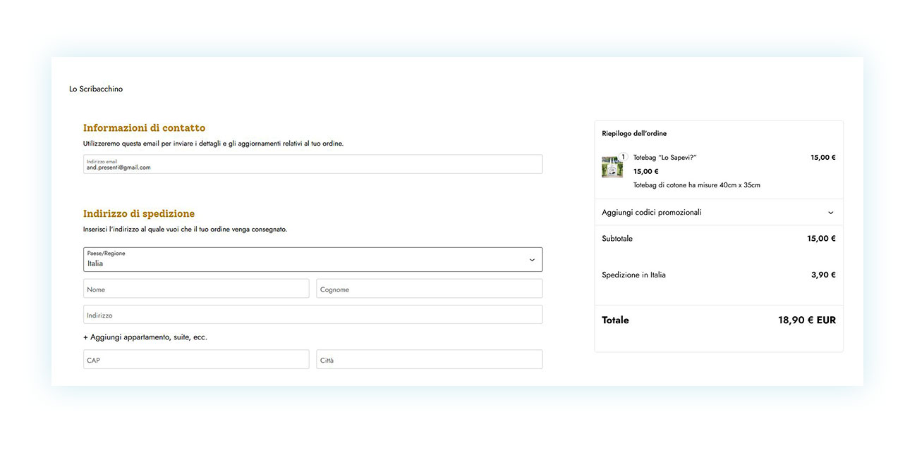 Checkout example