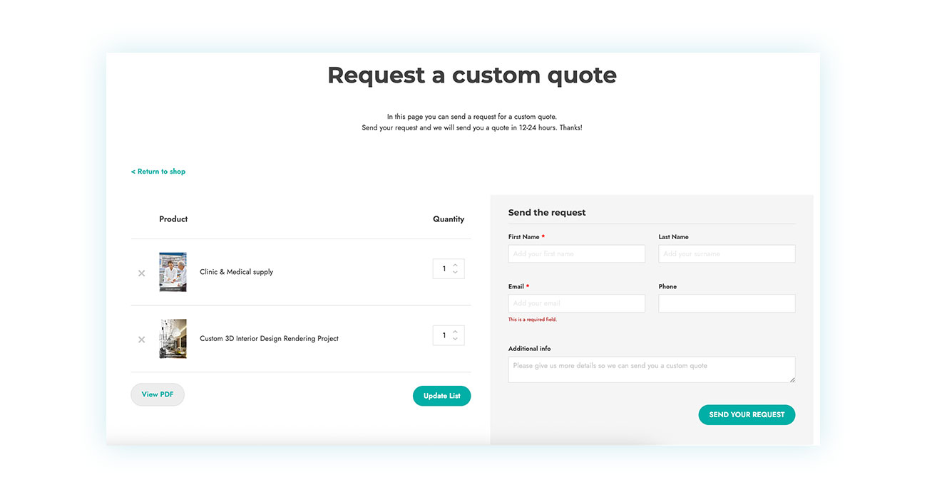 Request a quote