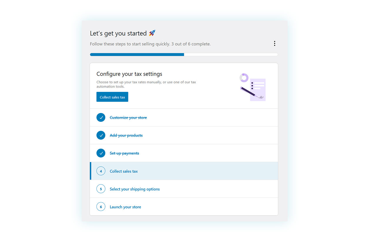configure your tax settings