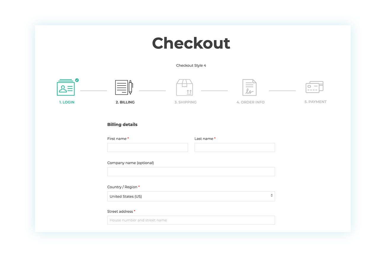 Improve your e-commerce checkout by dividing it into a series of steps