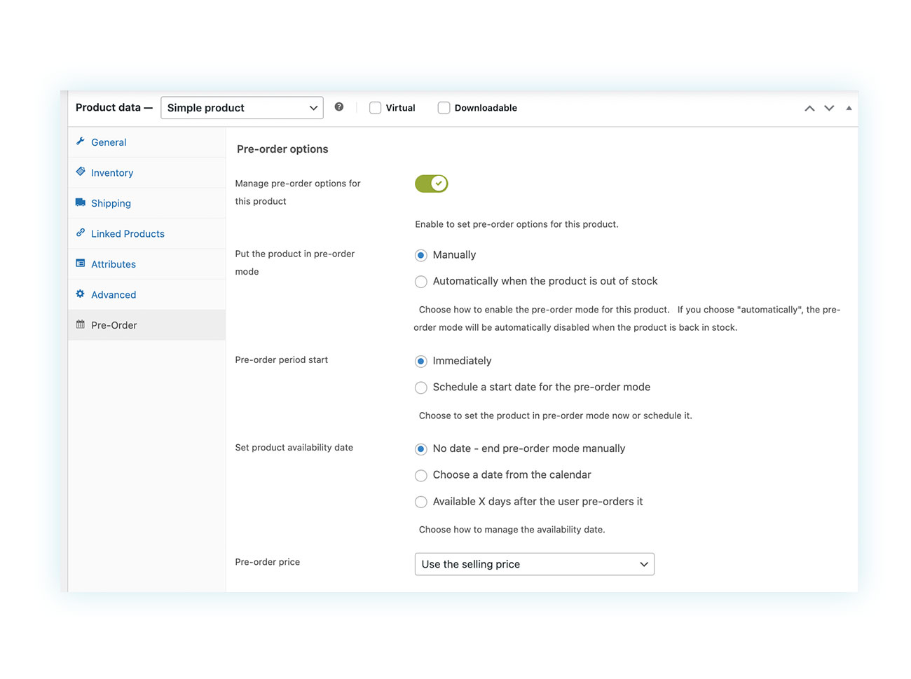 Pre-order for WooCommerce