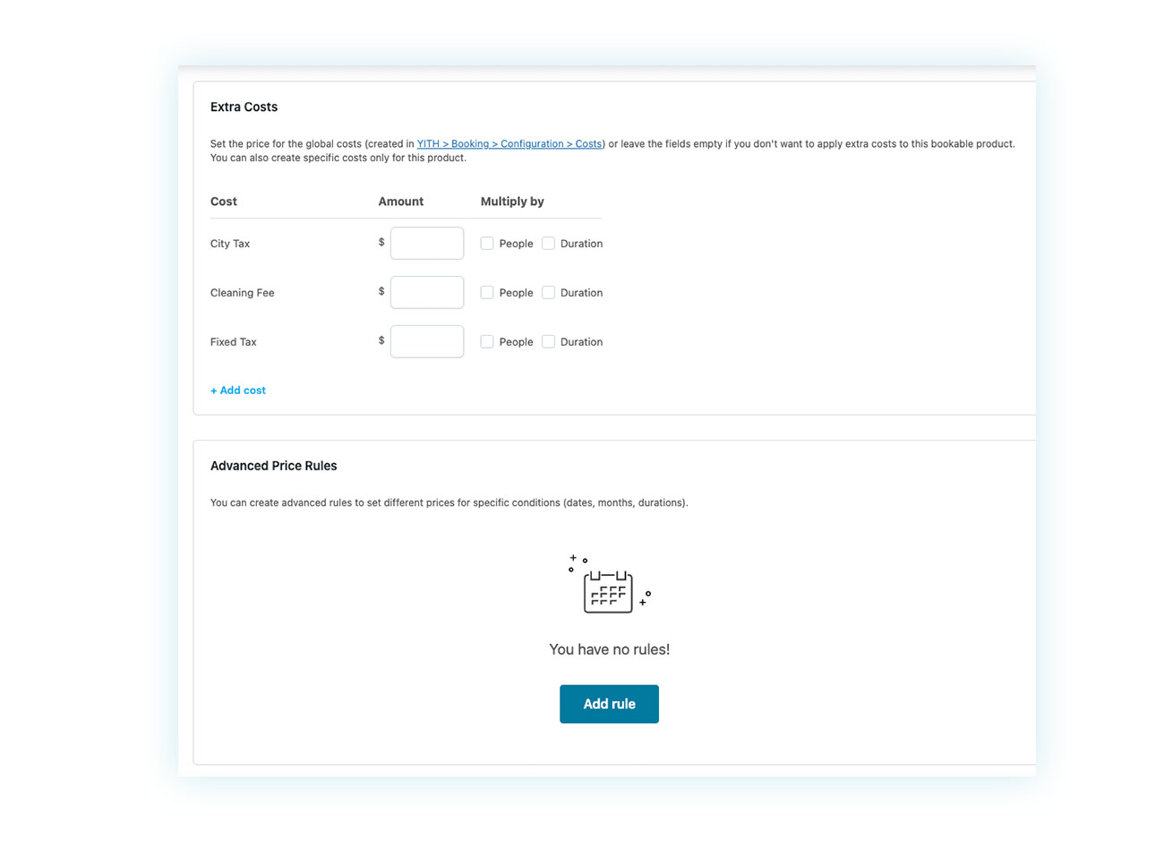 Advanced price rules